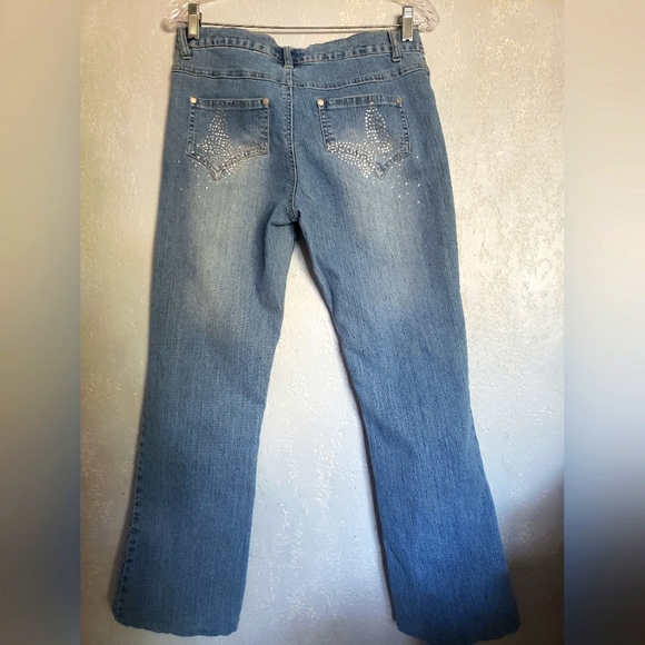 Soho Babe Junior's Demin Blue Jeans Size 9 - Picture 2 of 11